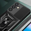 Hurtel Hybrid Armor Camshield Samsung Galaxy S25 Plus – dėklas telefonui juodos spalvos