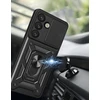 Hurtel Hybrid Armor Camshield Samsung Galaxy S25 – dėklas telefonui juodos spalvos