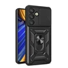 Hurtel Hybrid Armor Camshield Samsung Galaxy S25 – dėklas telefonui juodos spalvos