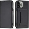 Hurtel Magnet atverčiamas dėklas skirtas iPhone 14, juodas