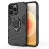 Hurtel Ring Armor dėklas telefonui Apple iPhone 14 Pro Max armored magnetic holder ring juodos spalvos