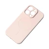 Hurtel iPhone 16e Silikoninis dėklas su MagSafe – rožinės spalvos