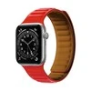 Hurtel Magnetic apyrankė laikrodžiui Apple Watch 7/8/9 41mm Magnetic Wristband Bracelet Bracelet raudonos spalvos