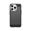 Hurtel Flexible carbon pattern case Apple iPhone 15 Pro Carbon dėklas – dėklas telefonui juodos spalvos