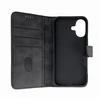 Hurtel Leather Book Apple iPhone 16 – dėklas telefonui juodos spalvos