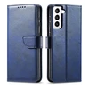 Hurtel Magnet atverčiamas dėklas skirtas Samsung Galaxy S22 + (S22 Plus), mėlynas