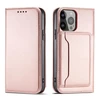 Hurtel Magnet atverčiamas dėklas skirtas iPhone 14 Pro, rožinis