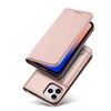 Hurtel Magnet Card dėklas skirtas iPhone 12 Pro, rožinis