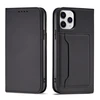 Hurtel Magnet Card dėklas skirtas iPhone 12 Pro Max, juodas