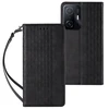 Hurtel Magnet Strap dėklas su dirželiu skirtas Samsung Galaxy A12 5G, juodas
