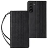 Hurtel Magnet Strap dėklas su dirželiu skirtas Samsung Galaxy S22 + (S22 Plus), juodas