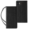 Hurtel Magnet Strap dėklas su dirželiu skirtas iPhone 12, juodas