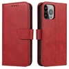 Dėklas Hurtel Magnet Samsung Galaxy S23 Ultra flip cover wallet stand raudonos spalvos