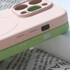 Hurtel MagSafe Compatible silikoninis Apple iPhone 15 Pro Max silikoninis – dėklas telefonui rožinės spalvos