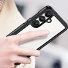 Hurtel Outer Space dėklas skirtas Samsung Galaxy S25 Edge dėklas su Flexible Frame – juodos spalvos
