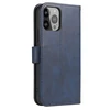 Hurtel Wallet su stoveliu Apple iPhone 15 Plus Magnet – dėklas telefonui mėlynos spalvos