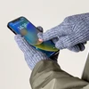 Hurtel Megztos pirštinės telefonui su iškirptėmis pirštams – pilkos spalvos
