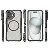 Hurtel Leading Series MagSafe silikoninis Apple iPhone 16 – dėklas telefonui juodos spalvos