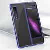 Hurtel Plating Electroplating frame Samsung Galaxy Fold dėklas telefonui mėlynos spalvos