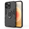 Hurtel Ring Armor dėklas telefonui Apple iPhone 14 Pro Max armored magnetic holder ring juodos spalvos