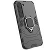Hurtel Ring Armor Samsung Galaxy S23 armored magnetic holder ring dėklas telefonui juodos spalvos