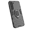 Hurtel Ring Armor case Samsung Galaxy S23+ armored cover magnetic holder ring dėklas telefonui juodos spalvos