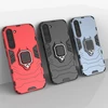 Hurtel Ring Armor case Samsung Galaxy S23+ armored cover magnetic holder ring dėklas telefonui juodos spalvos