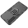 Hurtel Ring Armor case Samsung Galaxy S23+ armored cover magnetic holder ring dėklas telefonui juodos spalvos