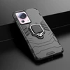 Hurtel Ring Armor Xiaomi 13 Lite armored magnetic holder ring dėklas telefonui juodos spalvos