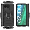 Hurtel Ring Armor hibridinis dėklas + magnetinis laikiklis skirtas Realme Narzo 50A, juodas