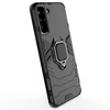 Hurtel Ring Armor hibridinis dėklas + magnetinis laikiklis skirtas Samsung Galaxy S22 + (S22 Plus), juodas