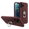 Hurtel Ring silikoninis dėklas skirtas iPhone 12 Pro Max, rudas