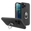 Hurtel Ring silikoninis dėklas skirtas Samsung Galaxy A22 4G, juodas