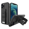Hurtel Rope dėklas su dirželiu skirtas iPhone 13 Pro, juodas