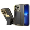 Hurtel New Kickstand dėklas telefonui Samsung Galaxy A12 5G su stoveliu juodos spalvos