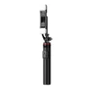 „Hurtel“ asmenukių lazda WC12YDS 1,3 m aliuminio lydinio teleskopinis trikojis su dviguba lempa ir telefono laikikliu – juodos spalvos