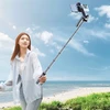Wozinsky Hurtel Asmenukių lazda WH181-Y1S 1.75m aluminum alloy telescopic tripod with phone holder – juodos spalvos