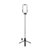 Hurtel Asmenukių lazda WH1YXS telescopic tripod 1m with round lamp and phone holder - juodos spalvos