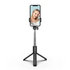 Wozinsky Asmenukių lazda WHS1Y telescopic tripod 1m with phone holder – juodos spalvos