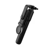 Hurtel Selfie stick WR1YXS telescopic tripod 0.71m with round lamp – juodos spalvos