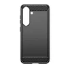 Hurtel Carbon dėklas skirtas Samsung Galaxy S25 Edge – juodos spalvos