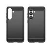 Hurtel Carbon dėklas skirtas Samsung Galaxy S25 Edge – juodos spalvos