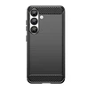 Hurtel Carbon dėklas skirtas Samsung Galaxy S25 Edge – juodos spalvos