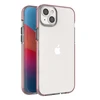 Hurtel Spring dėklas su spalvotu rėmeliu skirtas iPhone 14 Plus, šviesiai rožinis