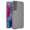 Hurtel Spring dėklas su spalvotu rėmeliu skirtas Samsung Galaxy S22 + (S22 Plus), šviesiai rožinis