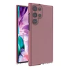 Hurtel Spring dėklas su spalvotu rėmeliu skirtas Samsung Galaxy S22 Ultra, šviesiai rožinis
