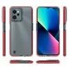 Hurtel Spring dėklas su spalvotu rėmeliu skirtas Realme C31, šviesiai rožinis