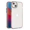 Hurtel Spring dėklas su spalvotu rėmeliu skirtas iPhone 14 Plus, šviesiai rožinis