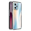 Hurtel Spring dėklas su spalvotu rėmeliu skirtas Realme 9 Pro +/Realme 9, juodas