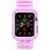 Dėklas Hurtel Silikoninė apyrankė Bracelet Case Strap Light Set for Apple Watch 40mm – raudonos spalvos